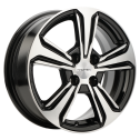 Диск литой Khomen Wheels KHW1502 15x6.0J/4x100 D54.1 ET46 Black-FP