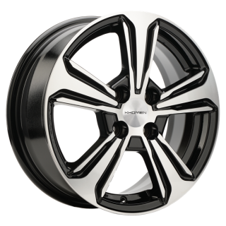 Диск литой Khomen Wheels KHW1502 15x6.0J/4x100 D54.1 ET46 Black-FP