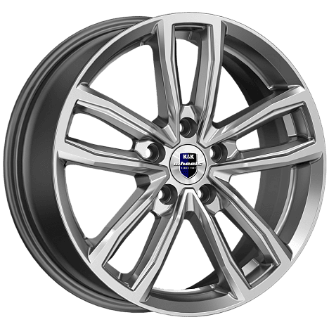 Диск литой КиК Каланг 17x6.5J/5x114.3 D66.1 ET40 дарк платинум для VENUCIA