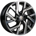 Диск литой КиК KC1030 Logan 15x6.0J/4x100 D60.1 ET40 алмаз черный