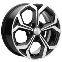 Диск литой Khomen Wheels KHW1606 (Sonata) 16x6.5J/5x114.3 D67.1 ET43 Black-FP