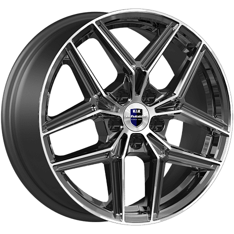 Диск литой КиК Юнион 17x7.0J/5x110 D65.1 ET35 алмаз чёрный