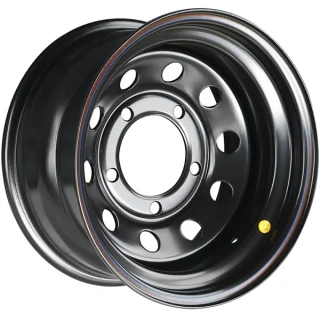 Диск штамп. ZEPP Land Rover Semicircle 16x8.0J/5x165.1 D125 ET-10 Gloss Black