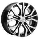 Диск литой Khomen Wheels 1608 16x6.5J/5x114.3 D67.1 ET43 Black-FP