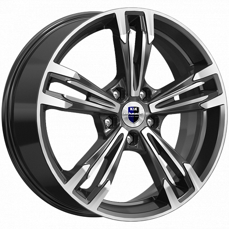 Диск литой КиК Karrera Light 18x7.0J/5x108 D59.6 ET41 алмаз чёрный
