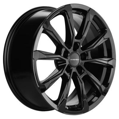Диск литой Khomen Wheels KHW1808 (Tugella/Jaguar XF/F-Pace) 18x7.5J/5x108 D63.4 ET46 Black для LINCOLN