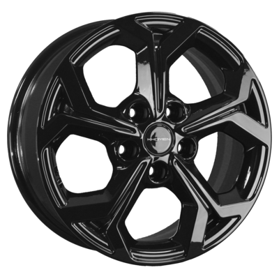 Диск литой Khomen Wheels KHW1606 (Huyndai/Kia) 16x6.5J/5x114.3 D67.1 ET43 Black