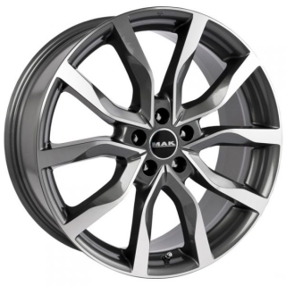 Диск литой MAK Highlands 19x9.0J/5x120 D72.6 ET53 Gun Metallic-Mirror Face