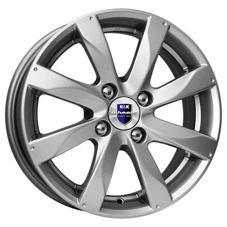 Диск литой КиК Джемини 15x6.0J/4x100 D56.6 ET39 дарк платинум