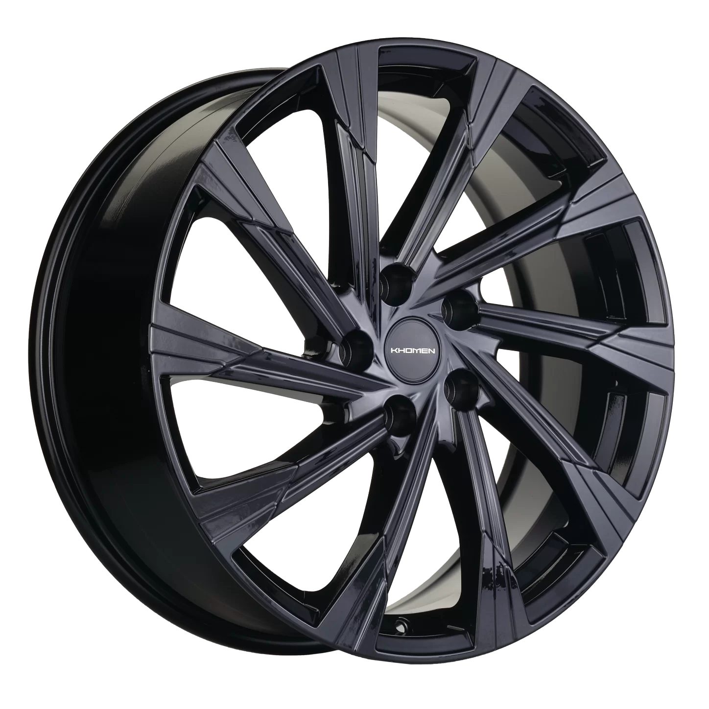 Диск литой Khomen Wheels KHW1901 (Tugella) 19x7.5J/5x108 D63.4 ET46 Black для KNEWSTAR