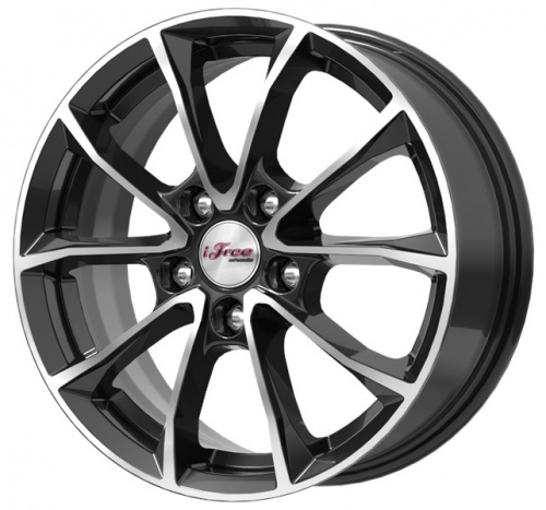 Диск литой iFree Джет 16x6.5J/5x114.3 D67.1 ET43 блэк джек