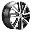 Диск литой Khomen Wheels 1609 16x6.0J/4x100 D60.1 ET37 Black-FP