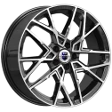 Диск литой КиК Вудроф (KC104) 18x7.0J/5x108 D60.1 ET33 алмаз черный для BELGEE X70