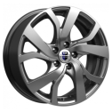 Диск литой КиК Палермо 19x8.5J/5x114.3 D67.1 ET45 ДАРК ПЛАТИНУМ для HONDA Accord