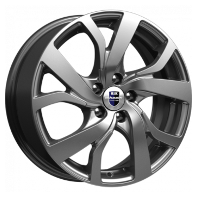 Диск литой КиК Палермо 19x8.5J/5x114.3 D67.1 ET45 ДАРК ПЛАТИНУМ для MASERATI