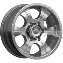 Диск литой КиК Байконур 16x8.0J/6x139.7 D111.6 ET0 дарк платинум