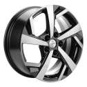 Диск литой Khomen Wheels 1712 17x7.0J/5x114.3 D66.1 ET40 Black-FP