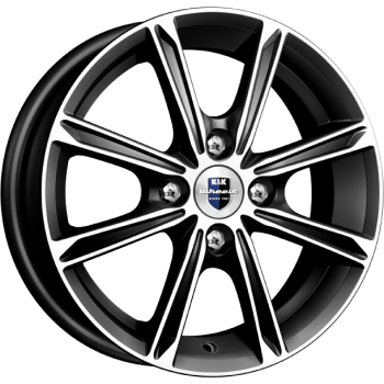 Диск литой КиК Флэш 14x5.0J/4x100 D67.1 ET45 алмаз чёрный