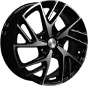Диск литой Khomen Wheels KHW1722 (Elantra/i30) 17x6.5J/5x114.3 D67.1 ET46 Black-FP
