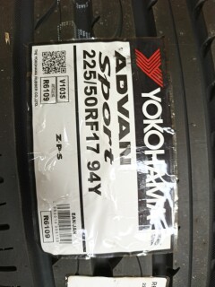 Летняя шина Yokohama ADVAN Sport V103 S 225/50 R17 94Y RunFlat фото 5