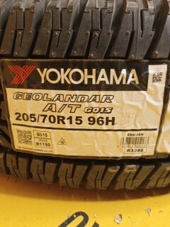 Летняя шина Yokohama Geolandar A/T G015 205/70 R15 96H фото 2
