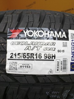 Летняя шина Yokohama Geolandar A/T G015 215/65 R16 98H фото 2