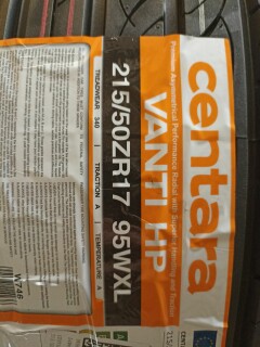 Летняя шина Centara Vanti HP 215/50 R17 95W фото 5