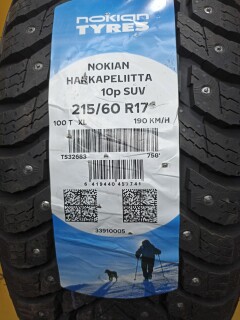 Зимняя шина Nokian Tyres (Ikon) Hakkapeliitta 10p SUV 215/60 R17 100T фото 5