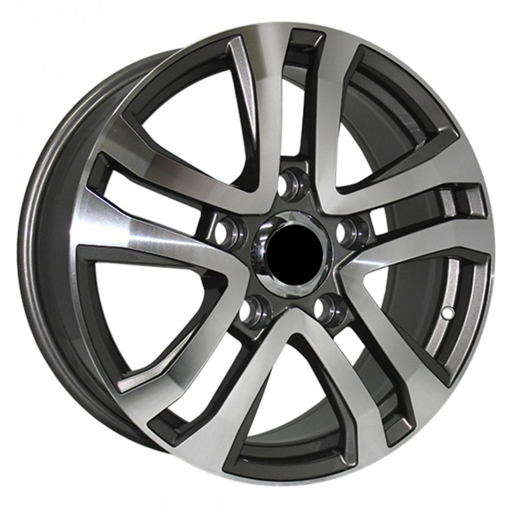 Диск литой Khomen Wheels KHW1608 (Mitsubishi) 16x6.5J/5x114.3 D67.1 ET46 Black для TOYOTA Brevis
