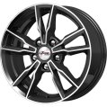 Диск литой iFree Икигай 16x6.5J/5x108 D67.1 ET35 блэк джек для CHERY Tiggo 4