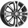 Диск литой iFree Панган 16x6.0J/4x100 D54.1 ET45 блэк джек для HYUNDAI