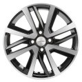 Диск литой Khomen Wheels 1609 16x6.0J/4x100 D60.1 ET50 Black-FP для KAIYI X3 Pro