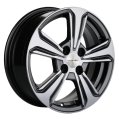 Диск литой Khomen Wheels KHW1502 15x6.0J/4x100 D60.1 ET50 G-Silver-FP