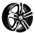 Диск литой Khomen Wheels KHW1602 16x6.5J/5x139.7 D98 ET40 Black-FP для LADA (ВАЗ) 4x4 Bronto