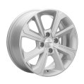 Диск литой Khomen Wheels KHW1501 (Rio/Solaris) 15x6.0J/4x100 D54.1 ET48 F-Silver для HYUNDAI Solaris