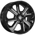 Диск литой Khomen Wheels KHW1501 (Rio/Solaris) 15x6.0J/4x100 D54.1 ET46 Black