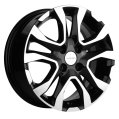 Диск литой Khomen Wheels KHW1503 (Vesta) 15x6.0J/4x100 D60.1 ET50 Black-FP для MITSUBISHI Mirage