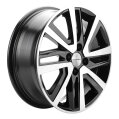 Диск литой Khomen Wheels KHW1609 (Rio I/Solaris I) 16x6.0J/4x100 D54.1 ET48 Black-FP для HYUNDAI Solaris