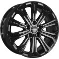 Диск литой Khomen Wheels KHW1610 (Huyndai/Kia) 16x6.5J/5x114.3 D67.1 ET43 Black для TOYOTA Avensis