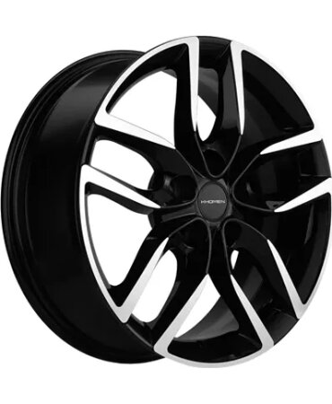 Диск литой Khomen Wheels KHW1708 (Toyota C-HR) 17x6.5J/5x114.3 D60.1 ET45 Black-FP