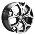 Диск литой Khomen Wheels KHW1710 (Chery tigo 7pro) 17x6.5J/5x108 D60.1 ET33 Black-FP для KAIYI X3
