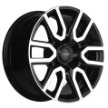 Диск литой Khomen Wheels KHW1723 (Toyota LC Prado/Lexus GX) 17x8.0J/6x139.7 D106.1 ET25 Black-FP