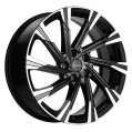 Диск литой Khomen Wheels KHW1901 (Soul/Seltos/Sonata) 19x7.5J/5x114.3 D67.1 ET49.5 Black-FP для MAZDA Atenza