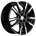 Диск литой Khomen Wheels KHW1905 (Geely Monjaro/Tugella) 19x7.5J/5x108 D63.4 ET46 Black-FP