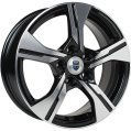 Диск литой КиК KC1053 16x6.5J/5x114.3 D66.1 ET40 алмаз чёрный для TOYOTA Corolla