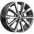 Диск литой КиК КС974 16x6.5J/5x112 D57.1 ET46 алмаз черный для AUDI A3