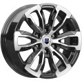 Диск литой КиК Меконг 18x7.5J/6x139.7 D106.1 ET25 алмаз чёрный