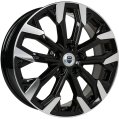 Диск литой КиК Морейн 17x6.5J/5x108 D60.1 ET33 алмаз черный для XCITE