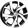 Диск литой КиК Палермо 16x6.5J/5x114.3 D60.1 ET45 алмаз черный