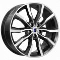 Диск литой КиК Портер 18x7.5J/5x114.3 D67.1 ET35 алмаз черный